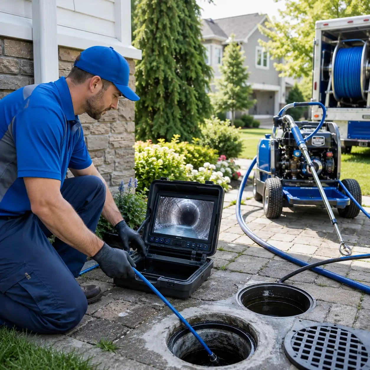 Outdoor drain cleaning professionals serving Barry, TX